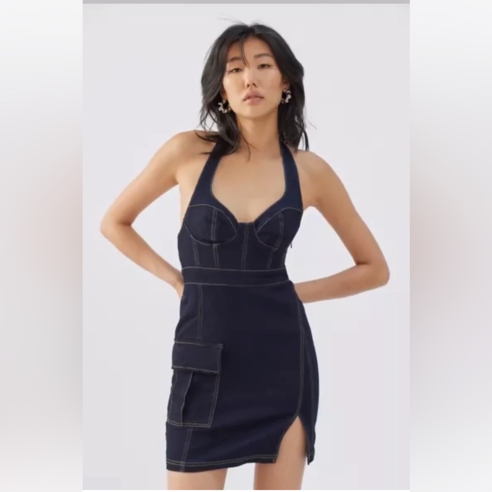 NWT Urban Outfitters Denim Bustier size M